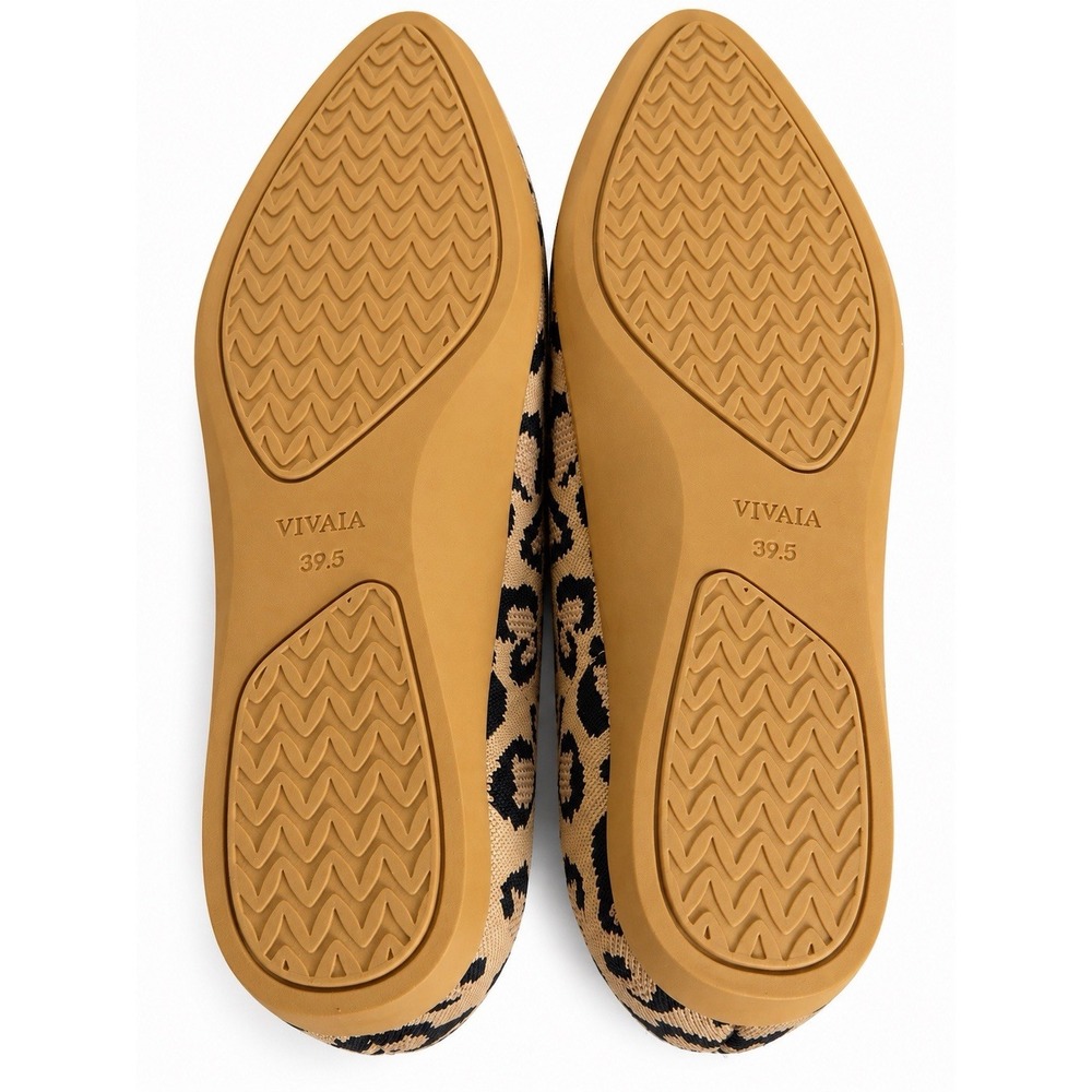 VIVAIA Aria Ultra-Light Leopard Print Pointed Toe Flats EU 39.5 US 8.5 New - Picture 6 of 6